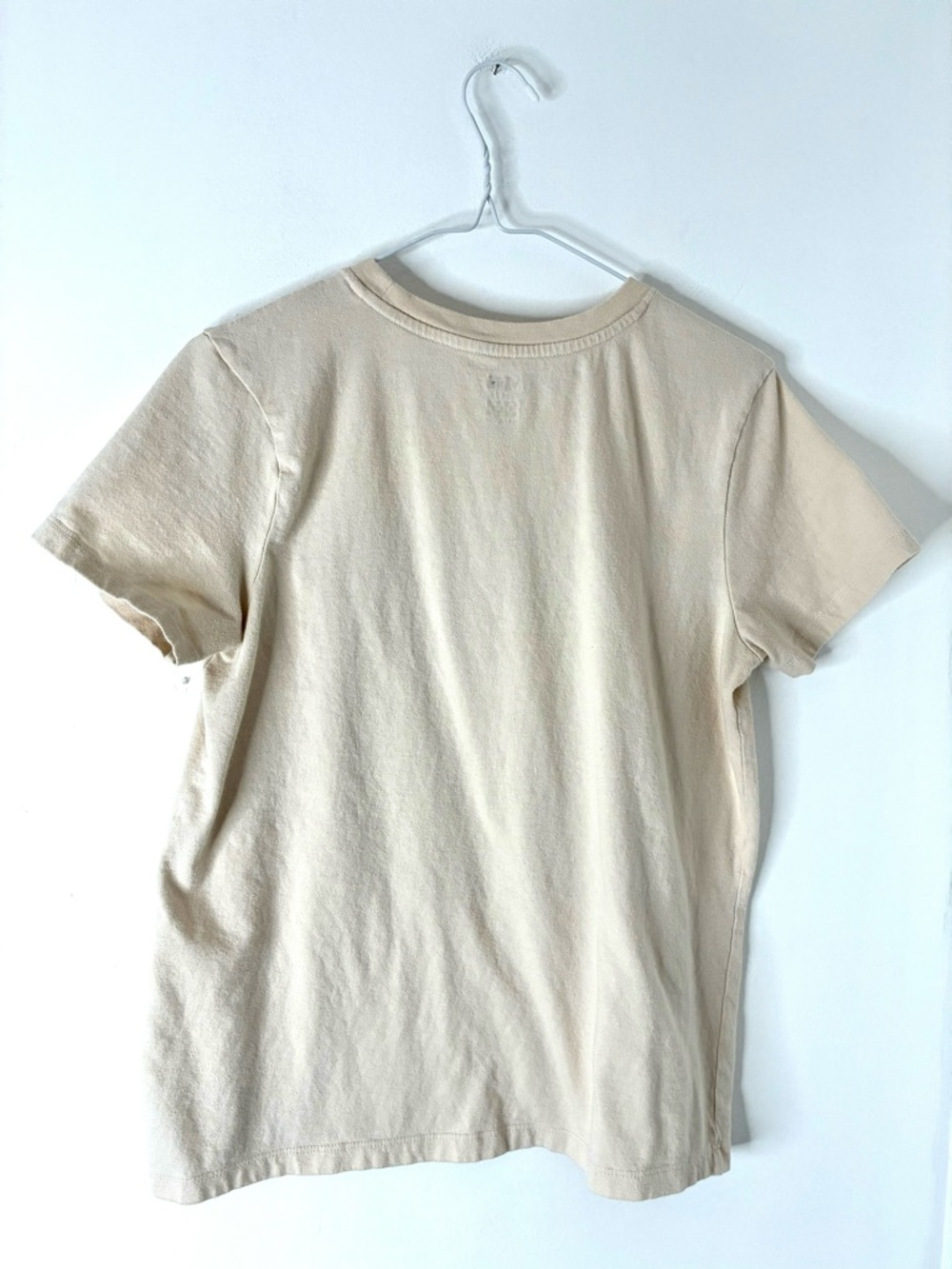 Vans Cream Graphic Tee Animal Print Rectangle Logo Crew Neck Cotton Streetwear - Picture 4 of 4